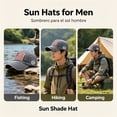 thumbnail image 4 of WANYNG Adult Classic American Flag Washed Old Letter American Sunshade Baseball M P Mens Hat Plain Snap Back Baseball Cap, 4 of 8