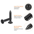 thumbnail image 3 of #8 x 1-inch Flat Head Torx/Star Wood Screws, 150 Pcs 304 Stainless Steel, Full Threaded, Black Coated, Fit T20 Bit, 3 of 5