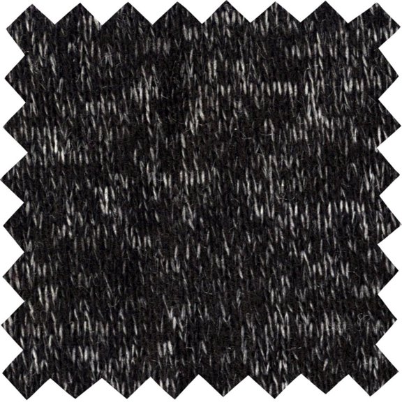 LitLook Hacci Sweater Knit Fabric by the Yard - 4-Way Stretch 190 GSM Pashmina Fabric for Sweaters, Cardigans, Hoodies, Dresses, Loungewear - Black / Off White - Sample