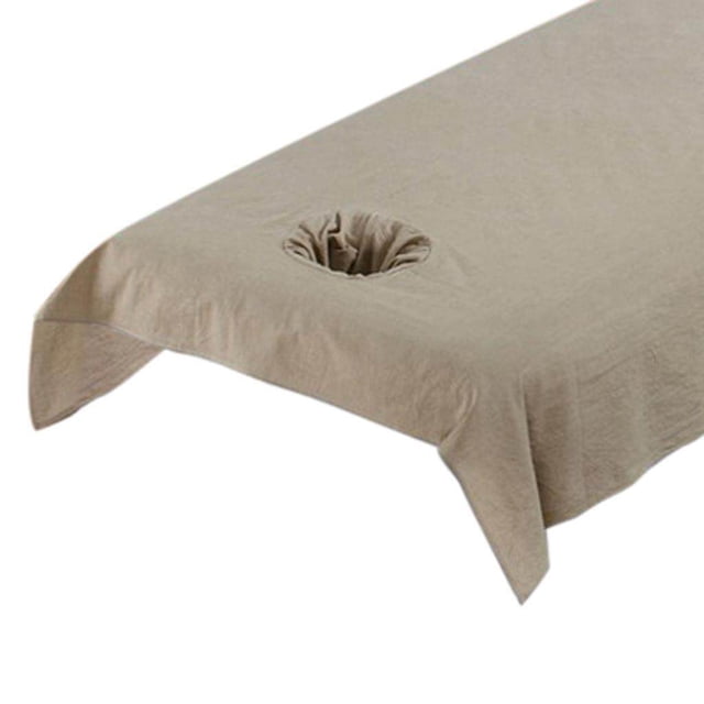 tredstone Housse de Table de Massage en Coton Réutilisable et Lavable, Acupuncture, Khaki