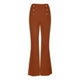 thumbnail image 6 of RQYYD Women's Flared Pants Slim Lounge Leggings Stretch Cargo Pant Casual Comfy High Waist Gym Workout Sweatpants Trousers, 6 of 7