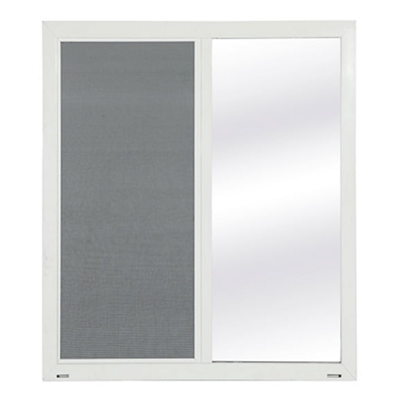 ventana corrediza blanca cristal doble 90 x 120 cm (anchoxalto)