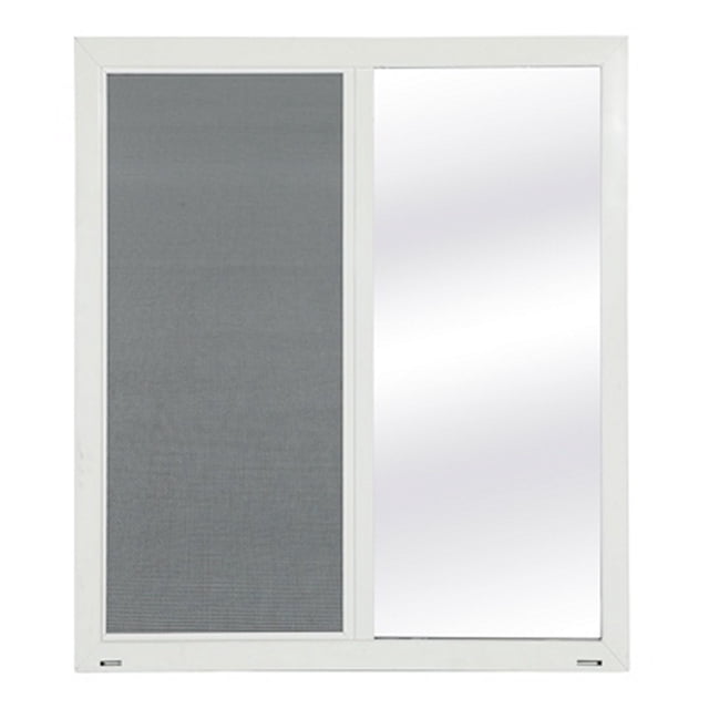 ventana corrediza blanca cristal doble 90 x 120 cm (anchoxalto)