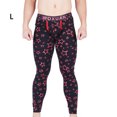 thumbnail image 4 of Guardurnaity Calzas de ropa interior para hombre, pantalones elásticos estampados a la moda para hombre, pantalones de capa Base de absorción de sudor, ropa Ropa interior Estrella negra L Guardurnaity AP013663-05, 4 of 6