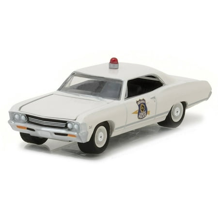 NEW 1:64 HOT PURSUIT SERIES 23 ASSORTMENT - 1967 CHEVY IMPALA - INDIANA STATE POLICE (OFF-WHITE) Diecast Model Car By, New on the card 1/64 diecast from.., By Greenlight From