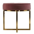 thumbnail image 4 of Cortesi Home Rosa Round Ottoman, 18" High, Pink, 4 of 4