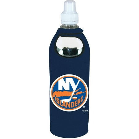

New York Islanders 1/2 Liter Water Soda Bottle Beverage Insulator Holder Cooler with Clip Hockey