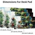 thumbnail image 2 of Large Gaming Mouse Pad, Landscape Painting Desk Pad, Laptop PU Mouse Pad, Waterproof Anti-Slip Desk Pad, Home Decoration Office Accessories (31.5x15.7in,Small Building On The Street), 2 of 6