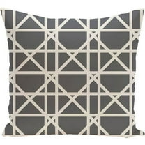 Simply Daisy 16" x 16" Trellis Geometric Print Pillow