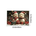 thumbnail image 3 of Loyerfyivos Christmas Welcome Decorative Doormat Christmas Gnome Door Mat Non Slip Rubber Backing Floor Mat Seasonal Winter Holiday Front Porch Rugs for Outdoor Indoor Entrance, 24 x 16 Inch, 3 of 6
