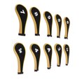thumbnail image 4 of 10Pcs  Club Headcovers, Neoprene Washable Wide Opening  Iron Head Cover Protective Cover With Zipper, 4 of 8