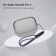 thumbnail image 4 of Audífonos Estuche elástico inalámbrico para auriculares Cordón de cuerda colgante para Apple AirPods Pro Gen 2 (Cuerda con estuche Negro) Universal Accesorios Electrónicos, 4 of 7