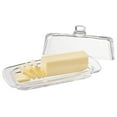 thumbnail image 2 of Glass Butter Dish with Lid, Farmhouse Butter Keeper, Single Stick Container with Handle, Clear Kitchen Accessory, 2 of 4