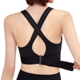 thumbnail image 5 of Sujetador deportivo con cremallera frontal ajustable, a prueba de golpes, transpirable, sin aros, ropa interior deportiva para yoga y belleza para mujer, 5 of 5
