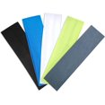 thumbnail image 1 of Paquete de 5 diademas elásticas de colores mezclados para hombres o mujeres, deportes,, 1 of 5