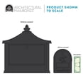 thumbnail image 5 of Architectural Mailboxes Pedestal Cast Aluminum, Large, Mailbox and Post Kit in Black, 5 of 13