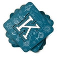 thumbnail image 2 of Letter K Sea Doodles Initial Alphabet Foam Coaster Set of 4, 2 of 3
