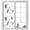 White, variant on Window Privacy Film Red Blue Diamond Stained Glass Window Film Decorative Sun Block Window Cover Modern Geometric Middle Century White Window Clings Static Adhesive Sticker for Bathroom 23.6"x59"