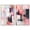 Silver Frame, variant on Love Letters Set Canvas Print Pink Abstract Art Set by Art Remedy, Black Frame, 10 x 15