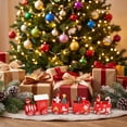 thumbnail image 4 of Christmas Wooden Train Set, Four-Section Mini Train Set Christmas Decorations, Christmas Toys Under Xmas Tree for Party Favor Home Decor, 4 of 6