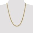 thumbnail image 2 of Real 14kt Yellow Gold 5.75mm Flat Beveled Curb Chain; 24 inch; Lobster Clasp; for Adults and Teens; for Women and Men, 2 of 5