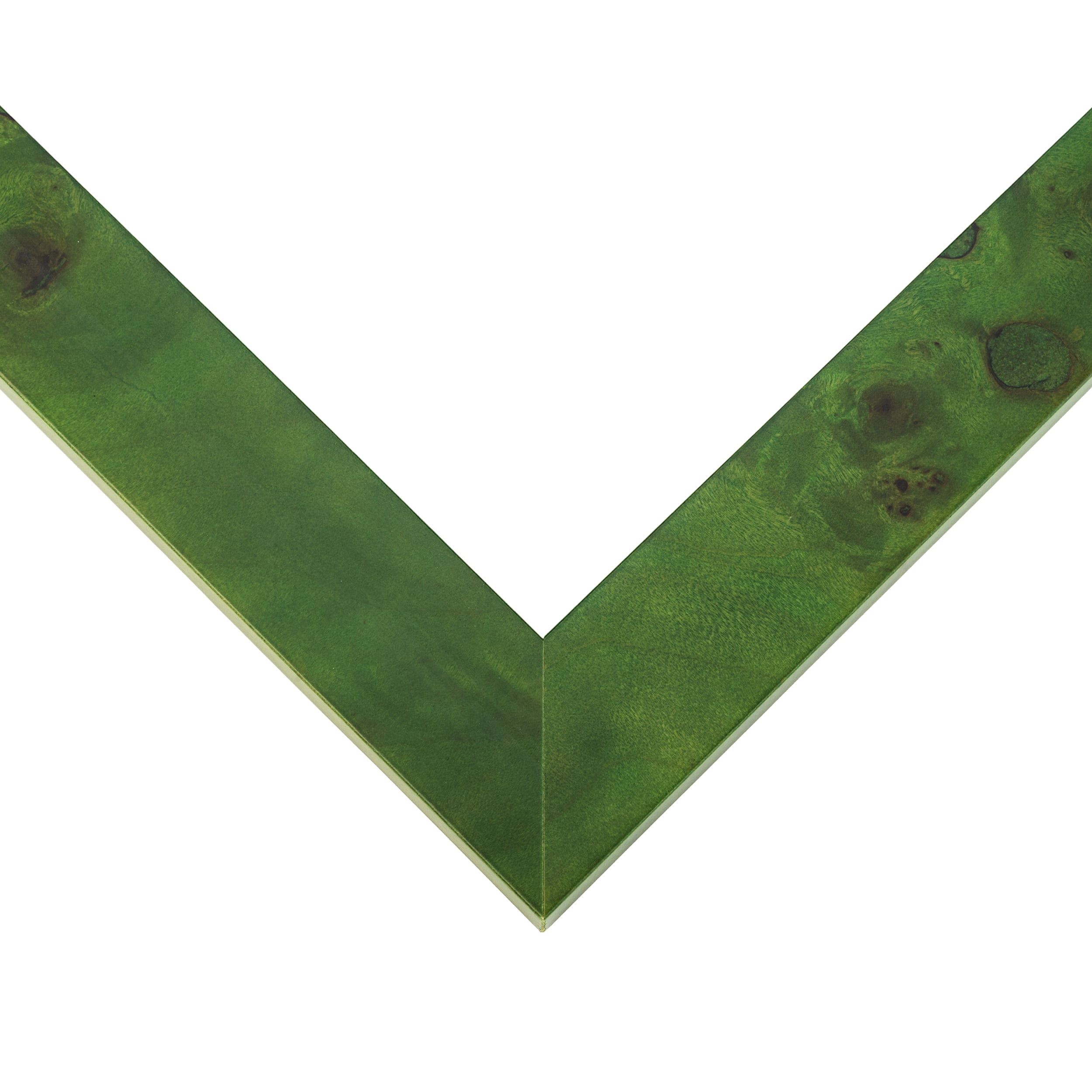18x24 Frame Green Burl Solid Wood Picture Frame | 1.75 Inches Moulding Width | Interior Frame Depth