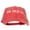 Red, variant on Phrase of Bad Hair Day Embroidered Washed Buckle Cap - Navy OSFM