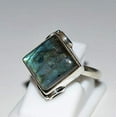 thumbnail image 3 of Navya Craft Labradorite Cushion 925 Sterling Silver Handmade Women Statement Ring Size 5.0, 3 of 5