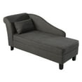 Southern Enterprises Aberdene Storage Chaise Lounge, Gray