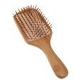 thumbnail image 1 of Cepillo de  de bambú, de masaje, cepillo de antiestático, reduce la pérdida de cabello- Cuadrado shamjiam Peine de masaje de cuero cabelludo, 1 of 7