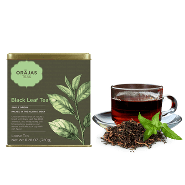 Orajas Premium Loose Leaf Black Tea – Full-Bodied & Smooth, 320g (11.28 oz)