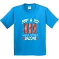 thumbnail image 3 of Inktastic Just a Kid Who Loves Bacon Youth T-Shirt, 3 of 5