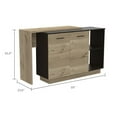 thumbnail image 5 of CRETA KITCHEN ISLAND BLACK/ LIGHT OAK, 5 of 8
