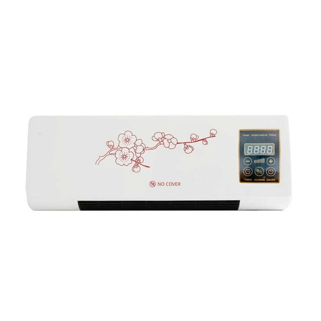 Bamboohart Wall-Mounted Heating and Cooling Fan Two In One Wall Mounted Mobile Fan Installed Mobile Conditioning 2024 Mini Split Ac/Heating System W Portable Ductless Remote Home/Bedroom/