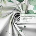 thumbnail image 4 of Mint Green Bathroom Shower Curtain Watercolor Green Leaves Bathroom Accessories, Green and White Shower Curtain with Botanical Eucalyptus Design, Modern Fabric Shower Curtain Set with Hooks 47X64IN, 4 of 6