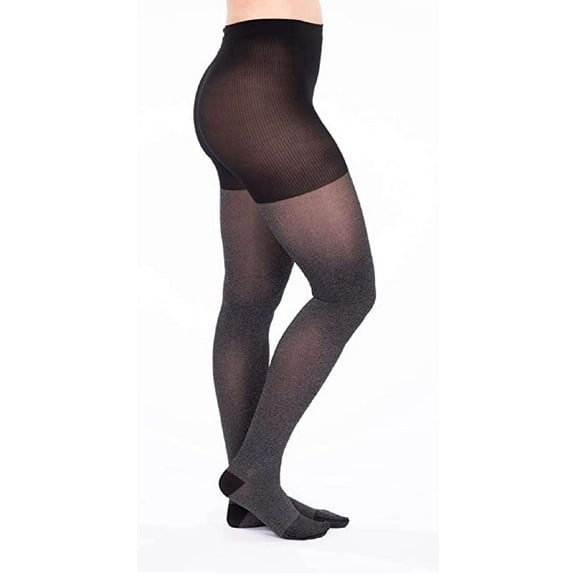 Rejuva Heather Tight Pantyhose 15-20mmHg (Charcoal) Medium
