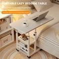 thumbnail image 6 of OYang Small Mobile Standing Desk, Adjustable Height Portable Rolling Desk, Tiltable Desk C Shaped End Table For Couch, Hospital Table Laptop Stand, 6 of 8