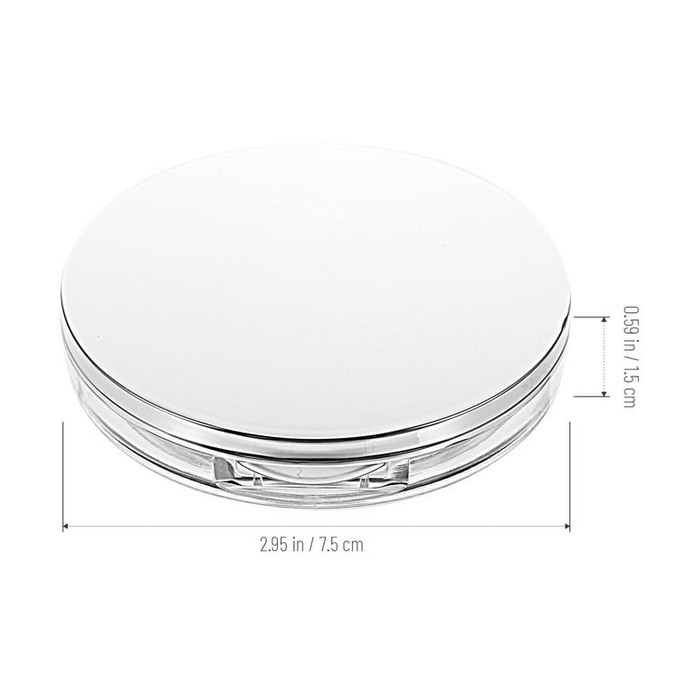 Buy Wholesale China Transparent Round Mini Compact Powder Container Empty  Custom Label Logo Plastic Compact Box Small Eye Shadow Box Packaging &  Loose Powder Jar at USD 0.4