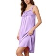 thumbnail image 2 of Lightweight Nightgowns for Women Zaewscy Women's Casual Home Wear Sleeveless Short Nightgown Beige Free Size, 2 of 8