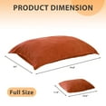 thumbnail image 2 of GOODONE Bean Bag Chair with Pillow,3-in-1 Convertible Bean Bag Bed with Removable Cover for Adult,Corduroy Floor Lounger,Suitable for Living Room and Bedroom,Orange, 2 of 8