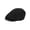Black-Style B, variant on Spencer Men's Mesh Flat Cap Breathable Summer Newsboy Hat Cabbie Flat Cap for Outdoor, Driving, Hunting, Black