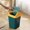 U, variant on Upgraded Bathroom Trash Can With Lid Small Garbage Can With Press Lid Plastic Wastebasket Flip Lid Trash With Popup Lid For Toilet Office Bedroom Living Room U