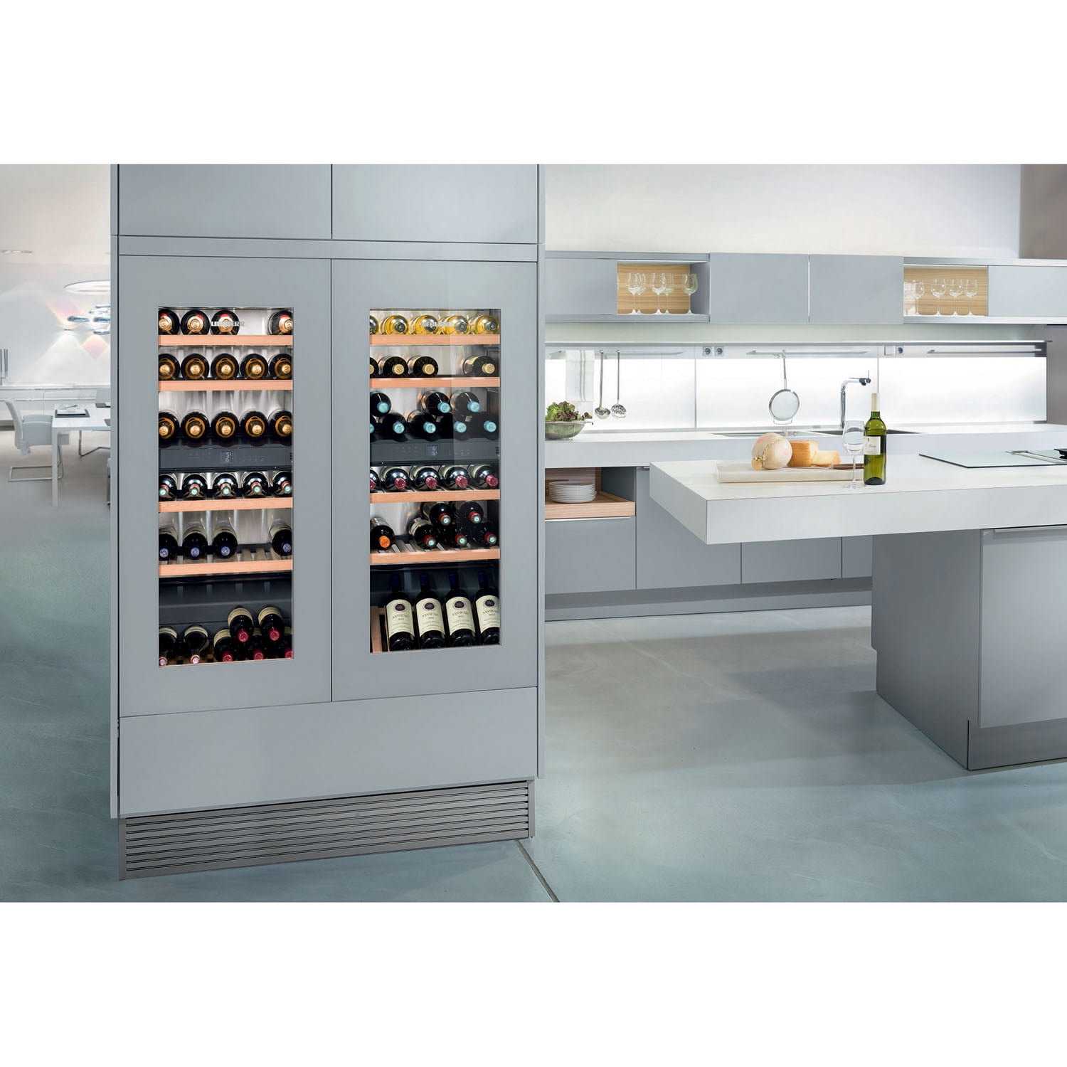 Liebherr Hw-4800 24" Wide 48 Bottle Capacity Built-In Wine Cooler - Stainless Steel