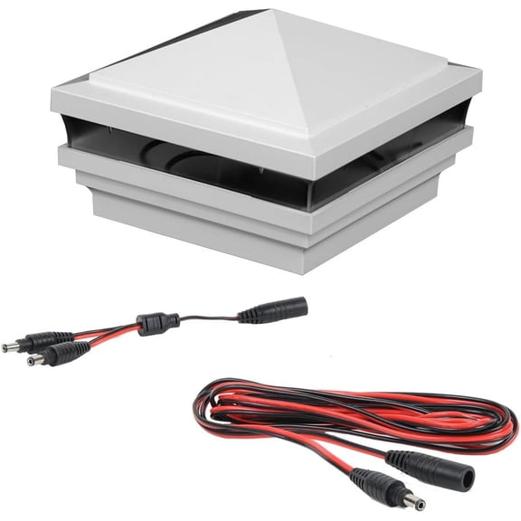 WEATHERABLES Haven 4x4 Post Cap Lights – Durable Low Voltage Post Lights with Photocell Sensor and Easy Installation for Vinyl Decks, Patios, Porches and More (1 Cap)