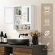 thumbnail image 3 of Mueble de baño montado en la pared COSTWAY con 2 puertas con espejo, 3 of 9