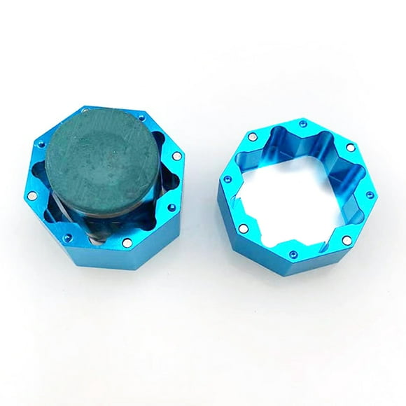 Cue Chalk Box Holder, Cue Chalk Box Holder Aluminium Alloy Octagonal Universal Billiard Chalk Case for Billiards Accessory