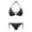 Brown Paw Print, variant on Women's Horizontal Striped Two Piece Bikini Set Quick Dry Adjustable Halter Beach Pool Vacation Essential