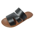 thumbnail image 6 of Mepaouo Slides for Women 2025 Minimalist Slip on Summer Flats Comfortable Soft Leather Flat Sandals, 6 of 7