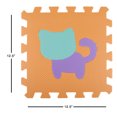 thumbnail image 3 of 12 x 12" 16 Squares Childrens Kids Puzzle Floor Mat Animal Learning Tiles, 3 of 5