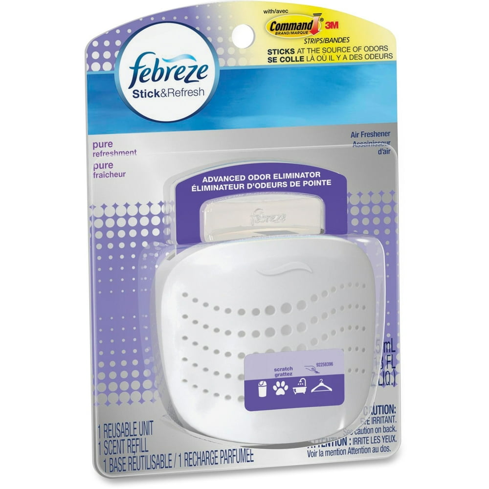 Febreze Stick & Refresh Air Freshener, Pure Refreshment, 0.18 fl oz